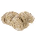 Floristik24 Beige Schafwolle lose 250g für Basteln und Dekorieren
