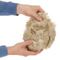 Beige Schafwolle lose 250g für Basteln und Dekorieren | Floristik24.at