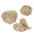 Beige Schafwolle lose 250g für Basteln und Dekorieren | Floristik24.at
