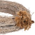 Schafwolle Braun Meliert 250g