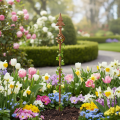 Metall-Rankstab mit Rosteffekt 115cm für Kletterpflanzen und Gartendekoration | Floristik24.at