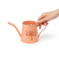 Metall Teelichthalter Gießkanne 12cm Orange Pusteblume 2 Stück | Floristik24.at