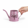 Metall Gießkanne Deko 12 cm Pink mit Pusteblumenmotiv für Innen- und Außenbereich | Floristik24.at