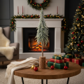 Tanne künstlich mit Schneeoptik auf Holzsockel 75cm für Winter- und Weihnachtsdeko | Floristik24.at