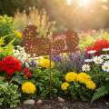 Gartenstecker aus Metall Igel-Motiv Rostoptik 53cm für Sommer und Herbst | Floristik24.at