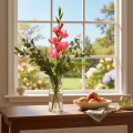 Künstliche Gladiole aus Kunstseide 88cm Pink für Innenbereich | Floristik24.at