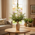 Künstliche Gladiole aus Textil und Kunststoff Weiß 88cm für Innenbereich | Floristik24.at