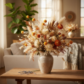 Craspedia Trockenblumenstrauß Orange 55 cm 20 Stiele | Floristik24.at