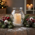 LED Kerze mit Timer Ø12,5cm H20cm Cremefarben Warmweiß Kunststoff | Floristik24.at