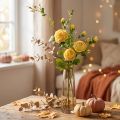Rosenzweig künstlich 100cm Gelb mit Blüten und Knospen | Floristik24.at