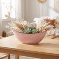 Deko-Schale Kunststoff Rosa mit Marmorierung 34x11x11cm Pflanzschale | Floristik24.at