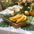 Künstliche Banane aus Kunststoff Gelb 18cm für Dekoration | Floristik24.at