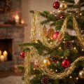 Lametta Gold 50 cm Kunststoff Weihnachtsdeko | Floristik24.at