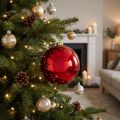 Weihnachtskugel Kunststoff Rot Ø 20 cm | Floristik24.at