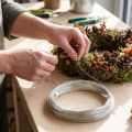 Aluminium Dekodraht Ø 1 mm Champagner 120 g für Floristik und Bastelarbeiten | Floristik24.at