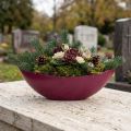 Pflanzschiffchen Dekoschale oval Kunststoff Berry 38,5cm | Floristik24.at