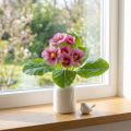 Primeln künstliche Schlüsselblumen Rosa H25cm, Kunststoff, 1 Stk | Floristik24.at