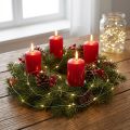 Lichterkette 50 Micro-LED Warmweiß mit Timer, Batteriebetrieb | Floristik24.at