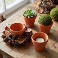 Blumentopf aus Ton Ø 7 cm Höhe 6 cm Terrakotta 10 Stück | Floristik24.at