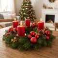 Mini Weihnachtskugeln Glas Rot Matt und Glänzend Ø2,5cm 22 Stück | Floristik24.at