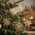 Weihnachten Strohsterne Weihnachtsbaumschmuck 8cm 12 St | Floristik24.at