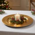Plastikteller Ø33cm Gold mit Blattgold-Effekt | Floristik24.at