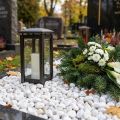 Deko-Kieselsteine Weiß 1 cm bis 2,5 cm im Netz 1 kg | Floristik24.at