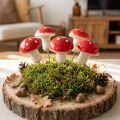 Deko-Pilze am Draht, Fliegenpilz-Motiv, Ø 2,5 cm, 36 Stück | Floristik24.at