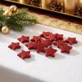 Streudeko Sterne Rot Glimmer Kunststoff 2,5cm 96 Stück | Floristik24.at