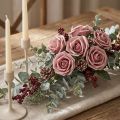 Schaumrosen Altrosa Ø10cm mit Draht, 8 Stück | Floristik24.at