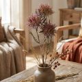 Künstliche Flockenblume aus Kunststoff, 3 Blüten, Lila, 48 cm | Floristik24.at