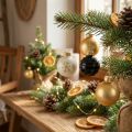 Mini-Weihnachtskugeln aus Glas, Ø 3 cm, Weiß, Schwarz, Gold, 9 Stück | Floristik24.at