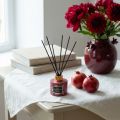 Raumduft Diffusor Glas Granatapfel Duftöl-Stäbchen 75ml Pink | Floristik24.at