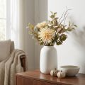 Künstliche Chrysantheme Creme mit 2 Blüten, L70cm | Floristik24.at