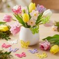 Filz-Deko-Schmetterlinge 4 cm bunt – 72 Stück für Tisch- und Basteldekoration | Floristik24.at