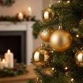 Weihnachtskugeln aus Kunststoff Gold Ø10cm 4 Stück | Floristik24.at