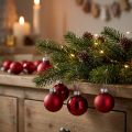 Weihnachtsbaumschmuck Mini-Glaskugeln Rot Matt und Glänzend Ø 3 cm 22 Stück | Floristik24.at