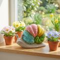Dekofigur Keramik Schnecke 19x8,5x14,5cm bunt | Floristik24.at