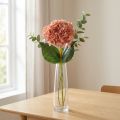 Künstliche Hortensie Rosa 80 cm Kunststoff Seidenstoff für Dekoration | Floristik24.at