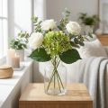 Künstliche Hortensie aus Seidenstoff, Grün, L 44 cm | Floristik24.at
