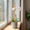 Orchideenstab Kunststoff Spiralform 64 cm Orange Rankhilfe | Floristik24.at