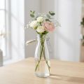 Flasche Deko aus Glas mit Clipverschluss klar Ø 7 cm H 20,5 cm | Floristik24.at