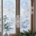 Schneeflocken Deko Eiskristall zum Hängen 18×20cm 4St | Floristik24.at