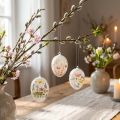 Ostereier Frühlingsmotive Blumen Motiv Hochwertige Osterdekoration 6cm 6St | Floristik24.at