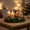 Kerzenpins Advent Zahlen 1 bis 4 Set 4 cm Gold Metall | Floristik24.at