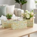 Geschenktasche aus Papier mit Henkeln, buntes Muster, 24×12×12 cm, 6 Stück | Floristik24.at