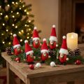 Weihnachtsdeko Holz-Wichtel Rot-Grün 10,5–12cm 6er-Set | Floristik24.at