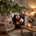 Christbaumkugeln Glas Ø6cm Rosa Grau Mix 24 Stück | Floristik24.at