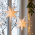 Fenstersterne aus Papier, cremeweiß, Ø 21 cm, Set aus 4 Stück | Floristik24.at