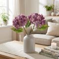 Hortensien künstlich Lila 34 cm 2 Stück Kunstblumen Hydrangea | Floristik24.at